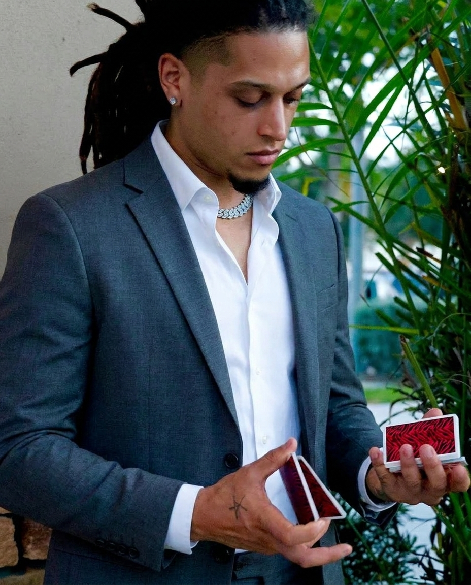Maison Jay in suit